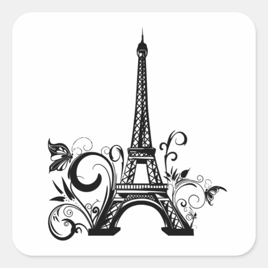 Carré Sticker Tour Eiffel (Devant)