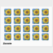Carré Sticker tournesol (Feuille)