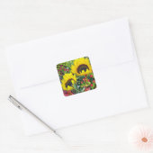 Carré Sticker tournesol (Enveloppe)