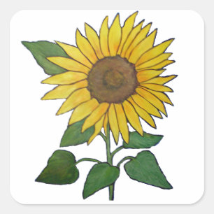 Carré Sticker tournesol