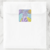Carré Sticker tropical d'été (Sac)