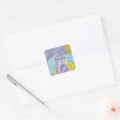 Carré Sticker tropical d'été (Enveloppe)