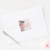 Carré Sticker Tropical Rose (Enveloppe)