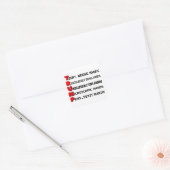 Carré Sticker Trump à petites mains (blanc) (Enveloppe)