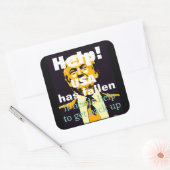Carré Sticker Trump/Help (Enveloppe)