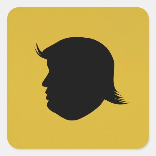 CARRÉ STICKER TRUMP SILHOUETTE (Devant)