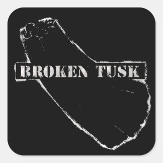 Carré Sticker Tusk Broken