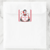 Carré Sticker Vintage de la Saint-Valentin (Sac)