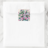 Carré Sticker vintage Floral (Sac)