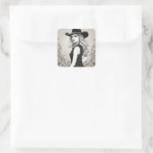 Carré Sticker vintage Rodeo LBD (Sac)