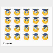 Carré Sticker Visage Sourire (Feuille)