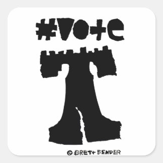 Carré Sticker #vote