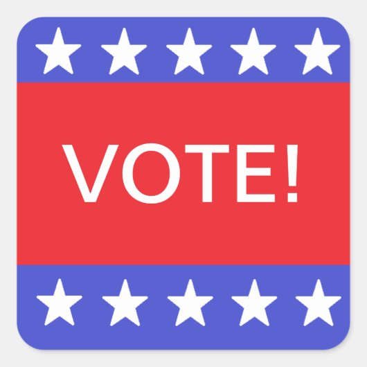 Carré Sticker "Vote" (Devant)