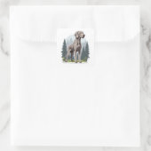 Carré Sticker Weimaraner (Sac)