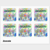 Carré Sticker West Los Angeles Deep Dream (Feuille)