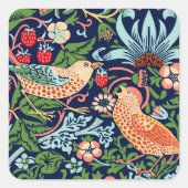 Carré Sticker William Morris Strawberry Thief (Devant)