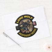 Carré Sticker Wolf Lone (Enveloppe)
