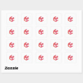 Carré Sticker XCV 2 (Feuille)