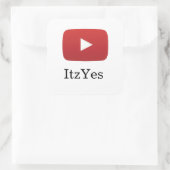 Carré Sticker YouTube ItzYes (Sac)