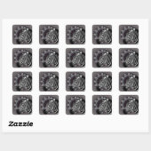 Carré Sticker Zebra Art (Feuille)