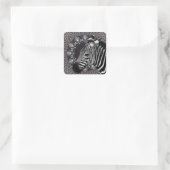 Carré Sticker Zebra Art (Sac)