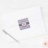 Carré Sticker Zigzag fleuri (Enveloppe)