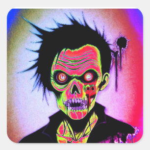 Carré Sticker Zombie