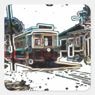 Carré Stn Sticker TRC Neon