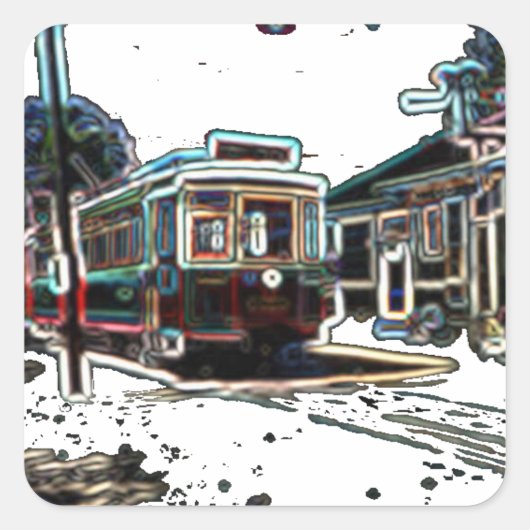 Carré Stn Sticker TRC Neon (Devant)