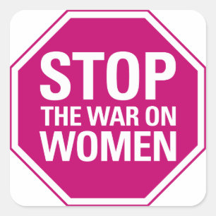 Carré Stop the War on Women Sticker