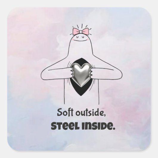 Carré Strong Women Empowerment Sticker (Devant)