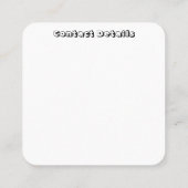 Carré STYLE ART&DESIGN carte de visite (Dos)