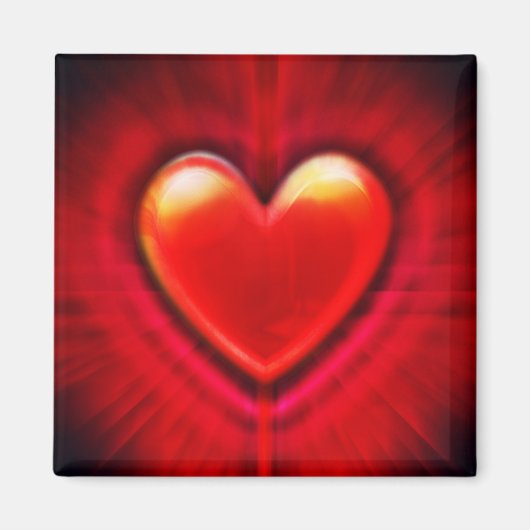 carré sur mesure Magnet sang rouge coeur de gosse (Devant)