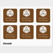 Carré Tablette Chic dans Sticker au chocolat (Feuille)