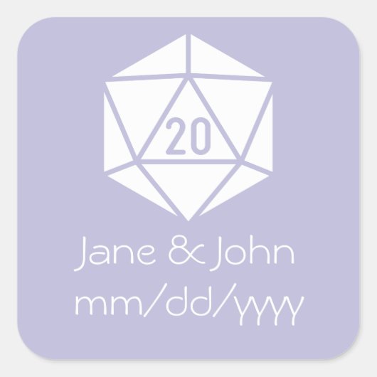 Carré Tablette Chic dans Sticker Lavender (Devant)