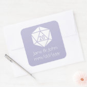 Carré Tablette Chic dans Sticker Lavender (Enveloppe)