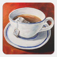 Teacup avec Sticker Teabag