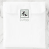 Carré Tension sur chaque sticker de page (Sac)