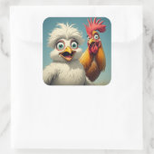 Carré "Terry & Kay Silkie Chicken" Sticker Sheet (Sac)