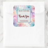 Carré Thank You Candle Label – Elegant Gift Sticker (Sac)
