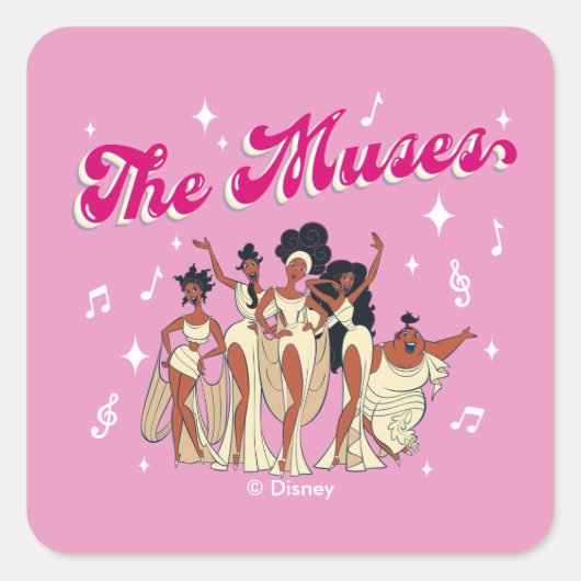 Carré The Muses Square Sticker (Devant)
