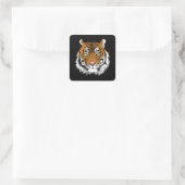Carré Tiger Face Square Sticker  (Sac)