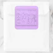Carré tilde.town ascii art sticker (Sac)