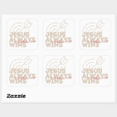 Carré Toujours gagne Sticker (Feuille)