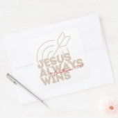 Carré Toujours gagne Sticker (Enveloppe)