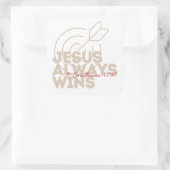 Carré Toujours gagne Sticker (Sac)