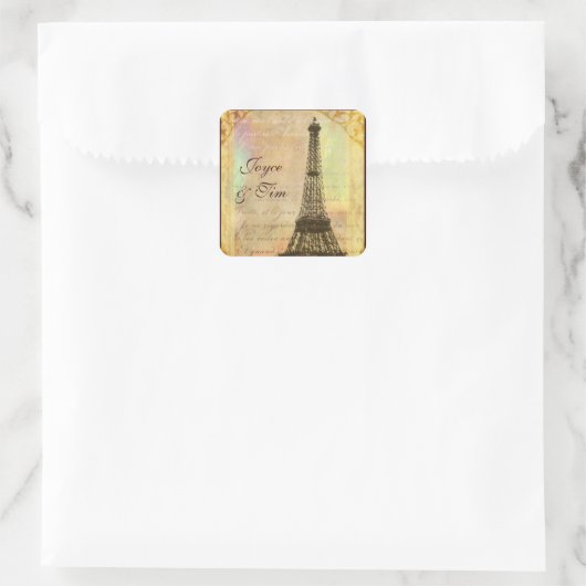 Carré Tour Eiffel STicker (Sac)