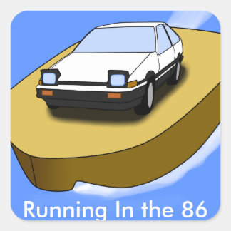 Carré Toyota AE86 Tonnerre Sticker