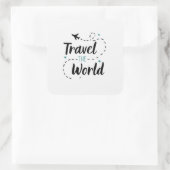Carré Travel The World Sticker (Sac)