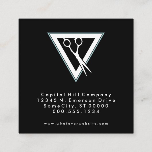 carré triangle des ciseaux de barbier de référence (Devant)